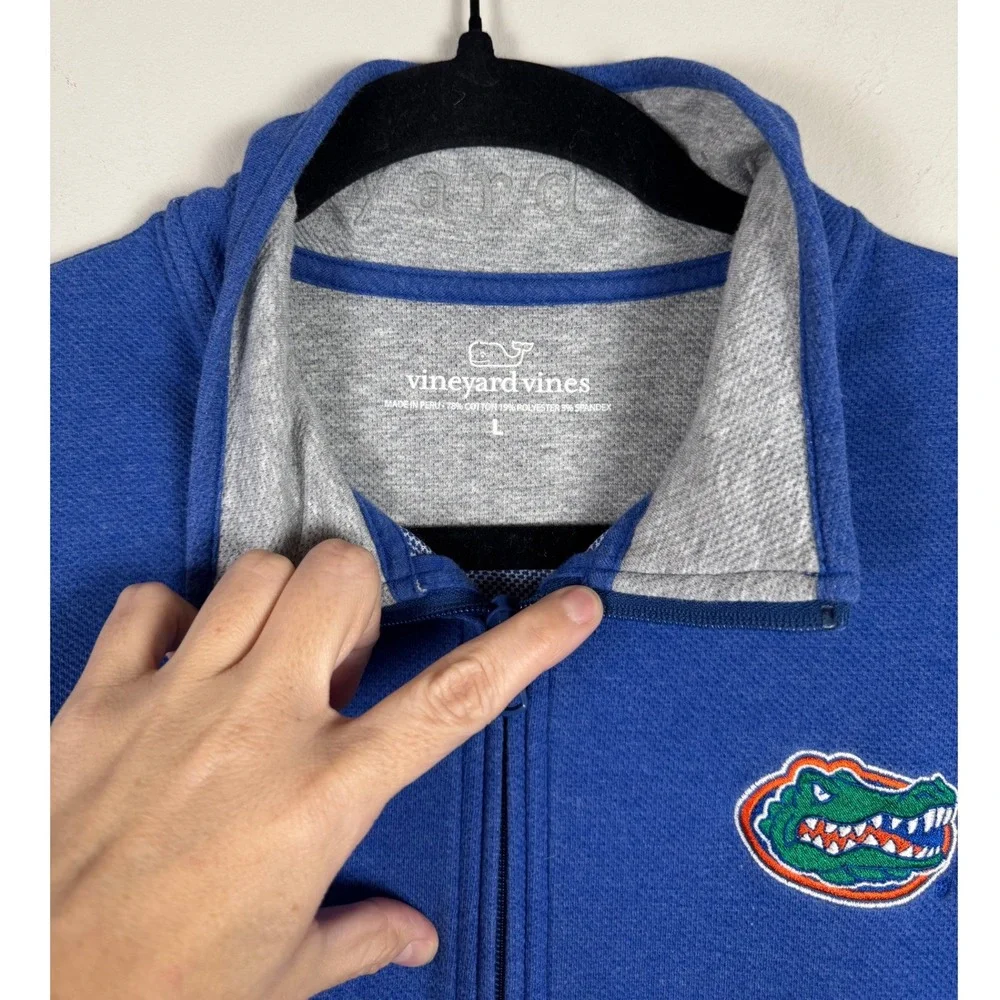 Vineyard Vines Florida‎ Gators Royal Blue 1/4 Zip Pullover Mens Large